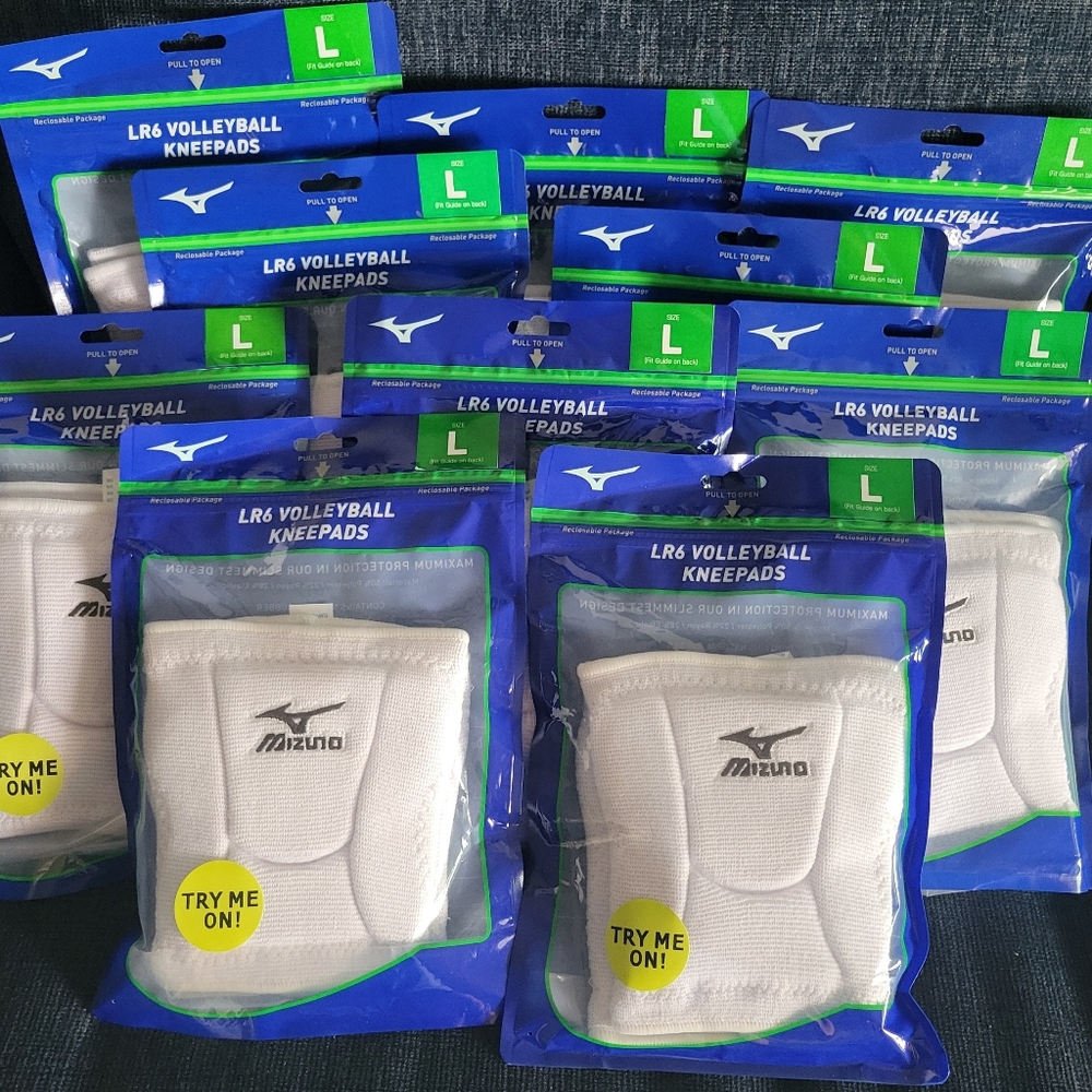 10 pairs of Size Large - Mizuno LR6 Kneepad #480105